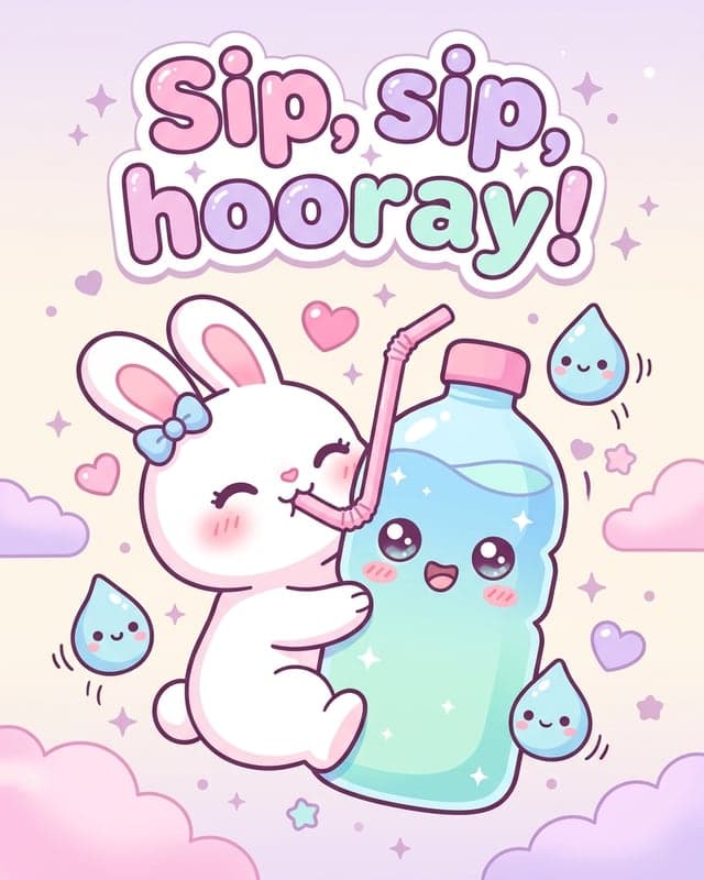 Example carousel cover in the Kawaii style