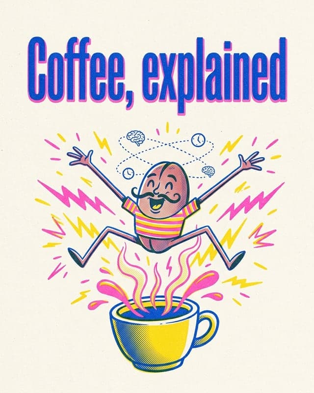 Example carousel cover in the Risograph style