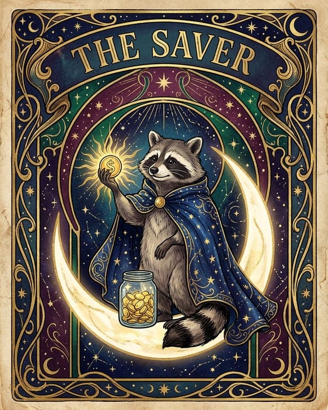 Example carousel cover in the Tarot Card style